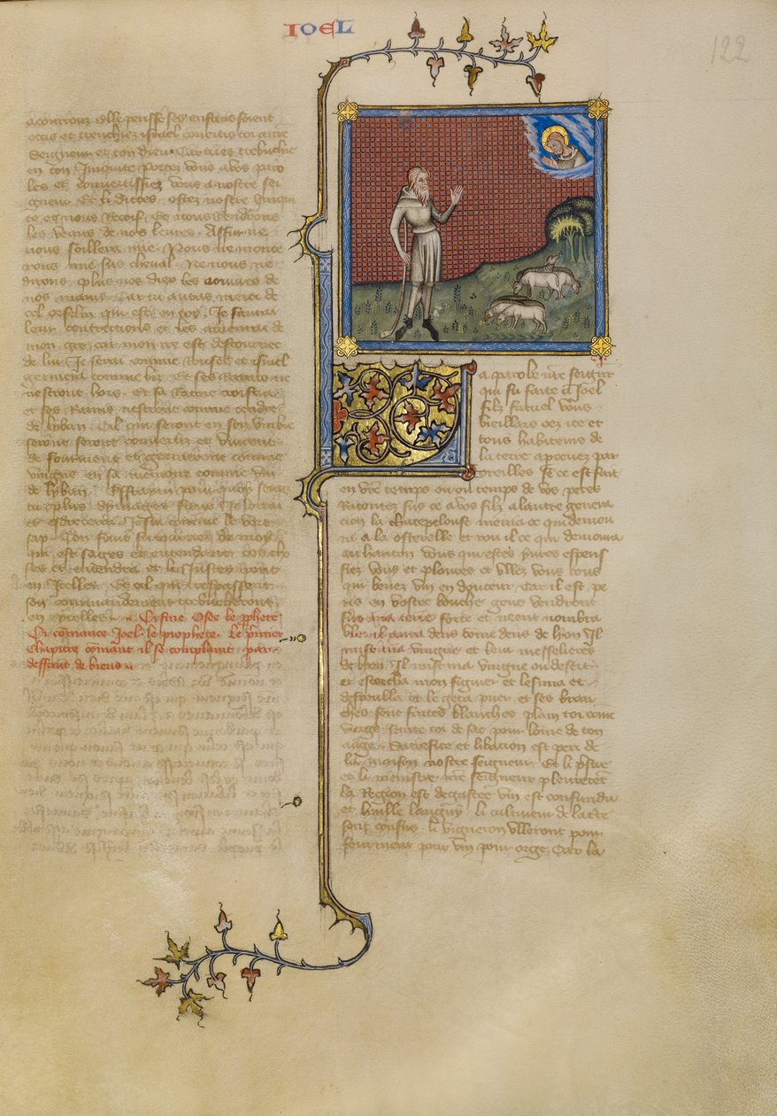 Bůh mluví k Joelovi od Master of Jean de Mandeville