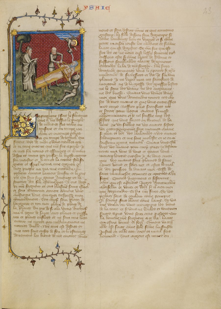 Izajáš je rozpolcený od Master of Jean de Mandeville