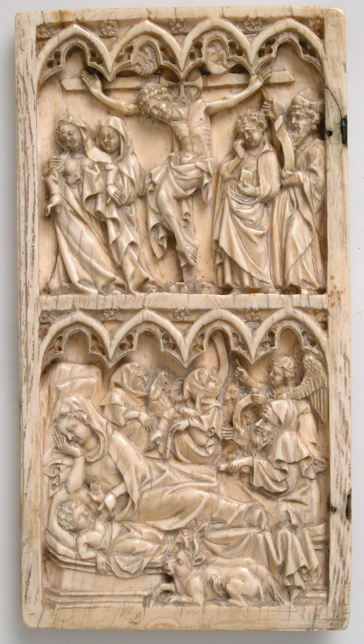 List z diptychu s Ukřižováním a Narozením, německy, ca. 1375-1400. od Master of Kremsmunster