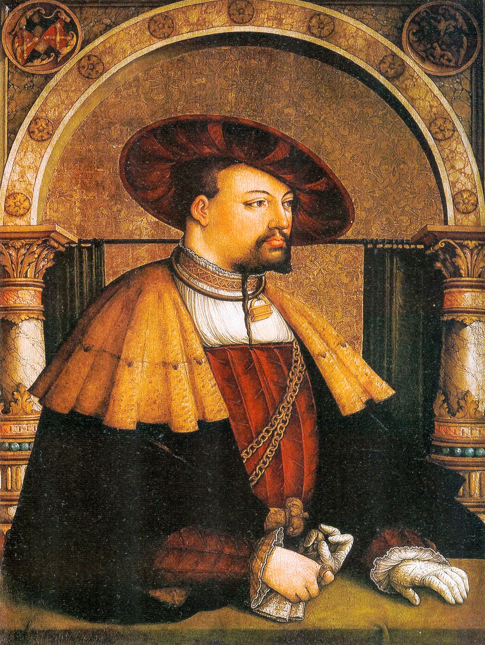 Německy: Portrét Eitelfriedricha III von Zollern Portrét Eitelfriedricha III von Zollern (1561) od Master of Messkirch