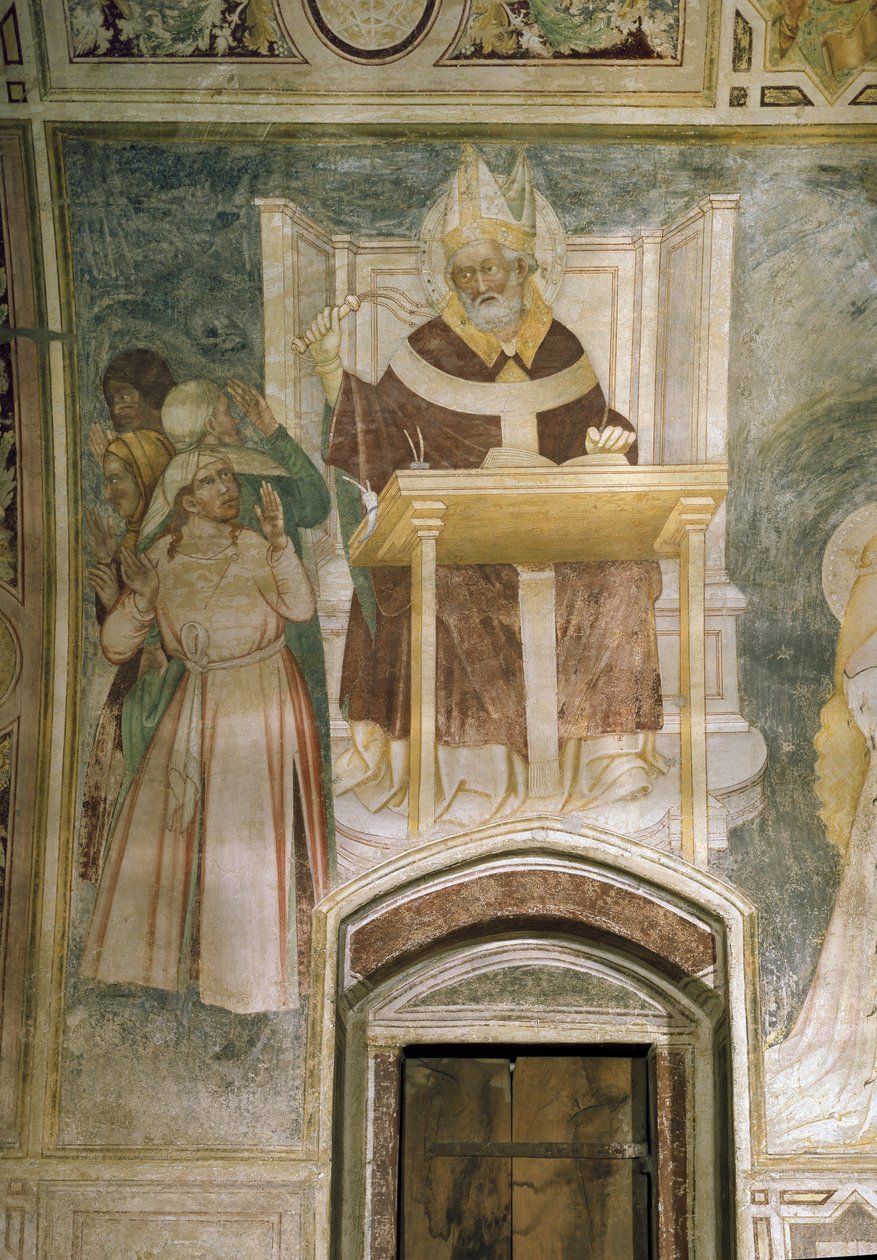 Svatý Ambrož (Freska od Master of Mocchirolo