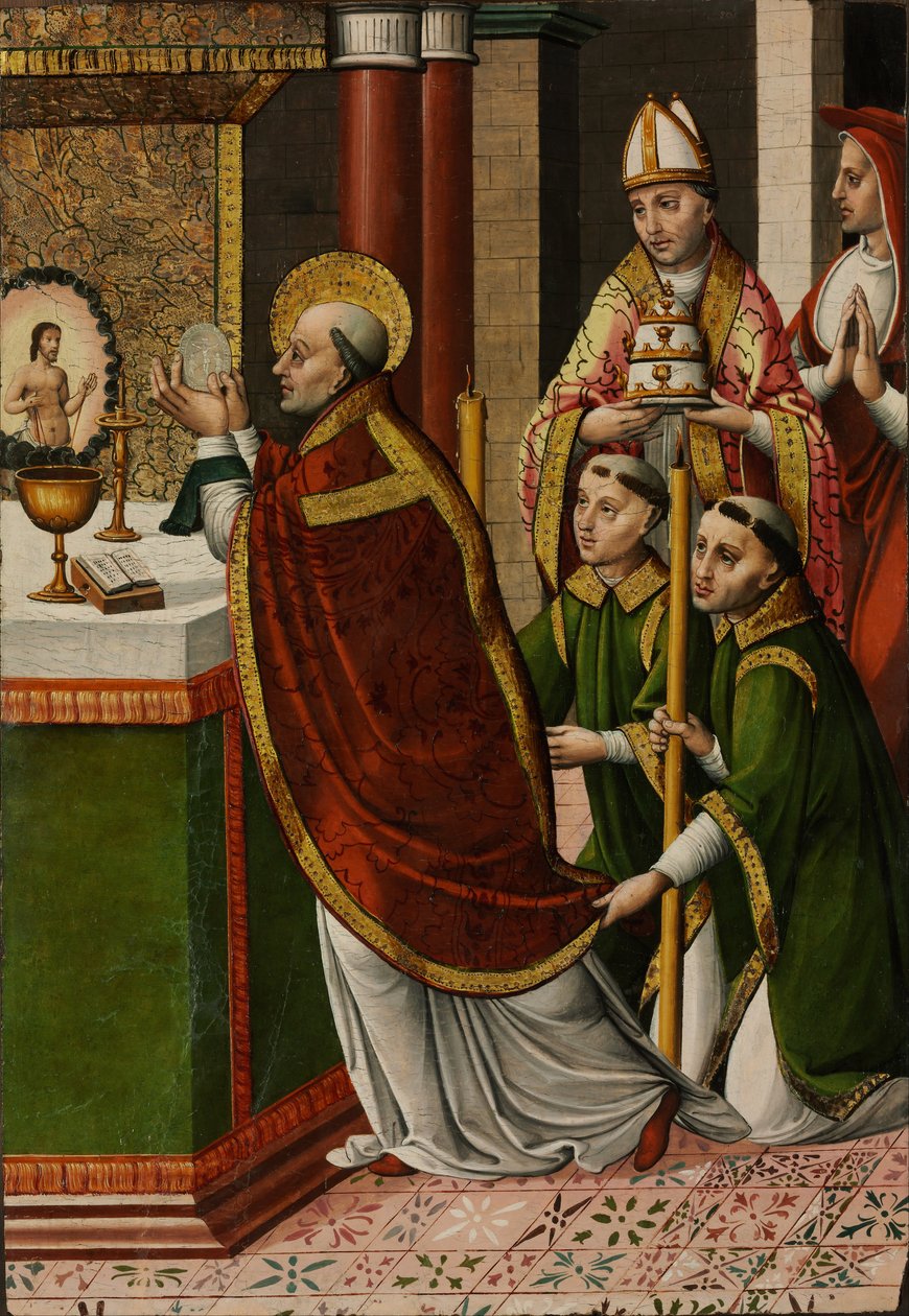 Mše sv. Řehoře Velikého od Master of Portillo
