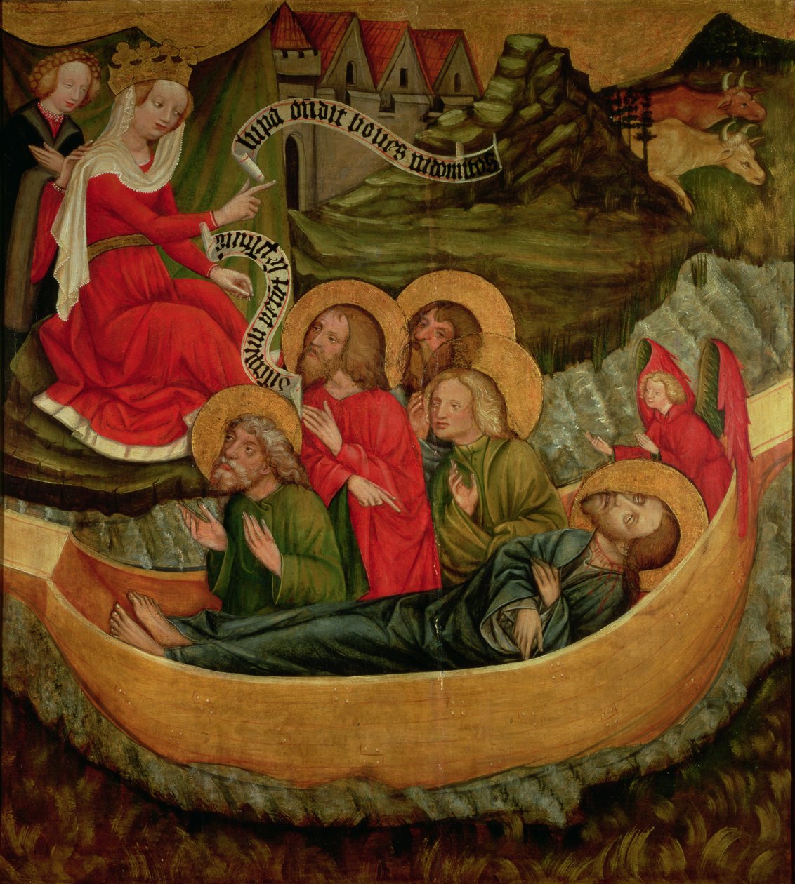Nalodění těla svatého Jakuba Většího, směřující do Španělska, kolem roku 1425 (panel) od Master of Raigern