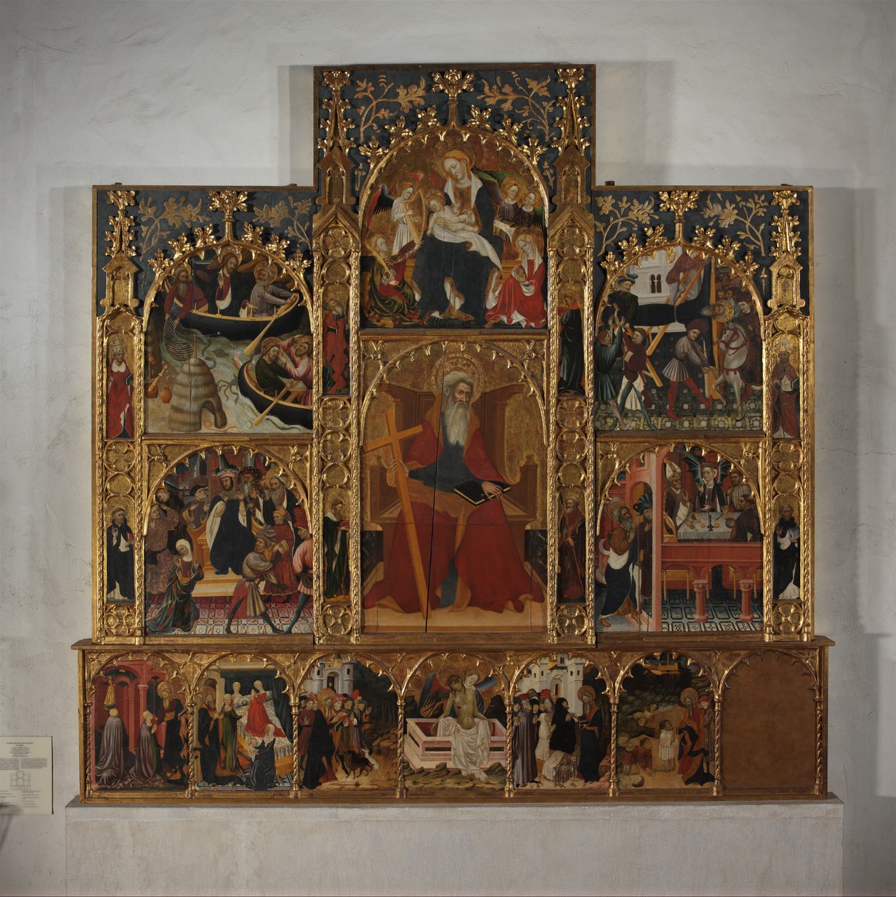 Retable se scénami ze života svatého Ondřeje, ca. 1420-30. od Master of Roussillon