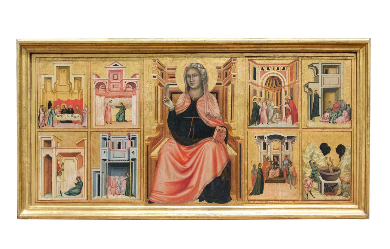 Svatá Cecílie a příběhy jejího života od Master of Saint Cecilia