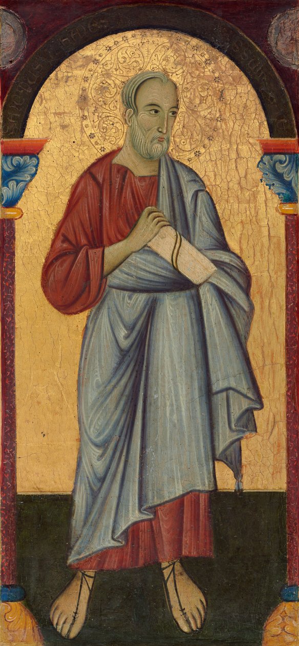 Svatý Jan Evangelista od Master of Saint Francis