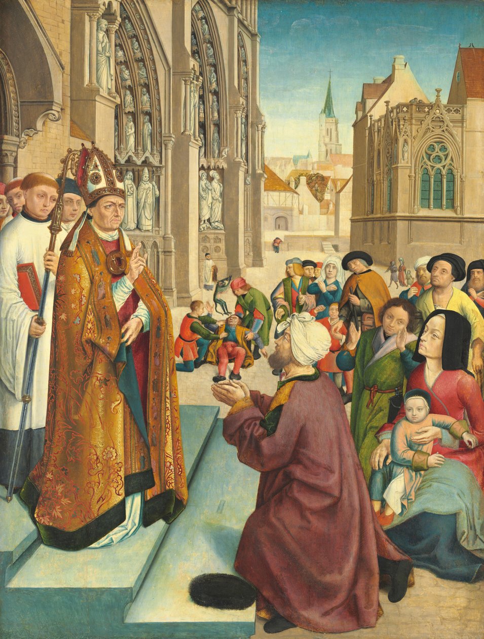 Epizody ze života biskupa svatého od Master of Saint Giles and Assistant