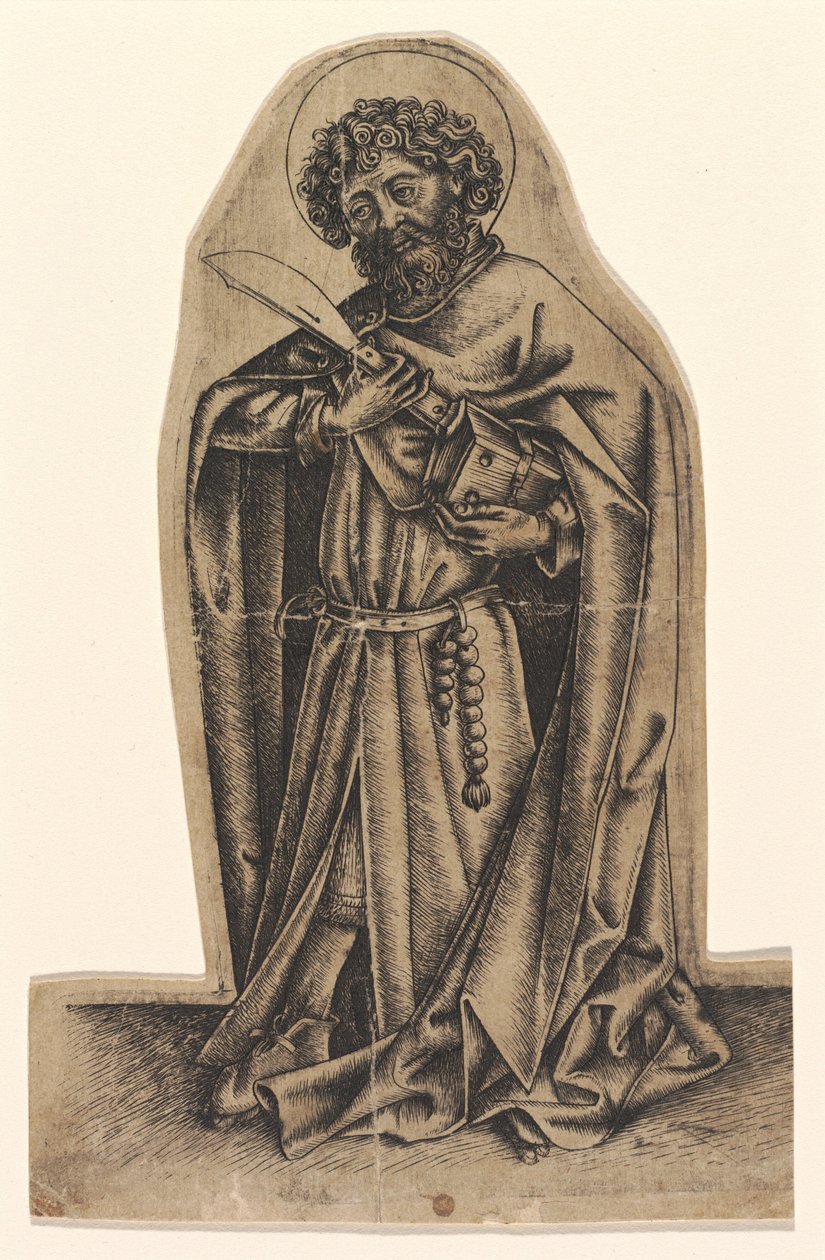 Svatý Bartoloměj od Master of Saint John the Baptist