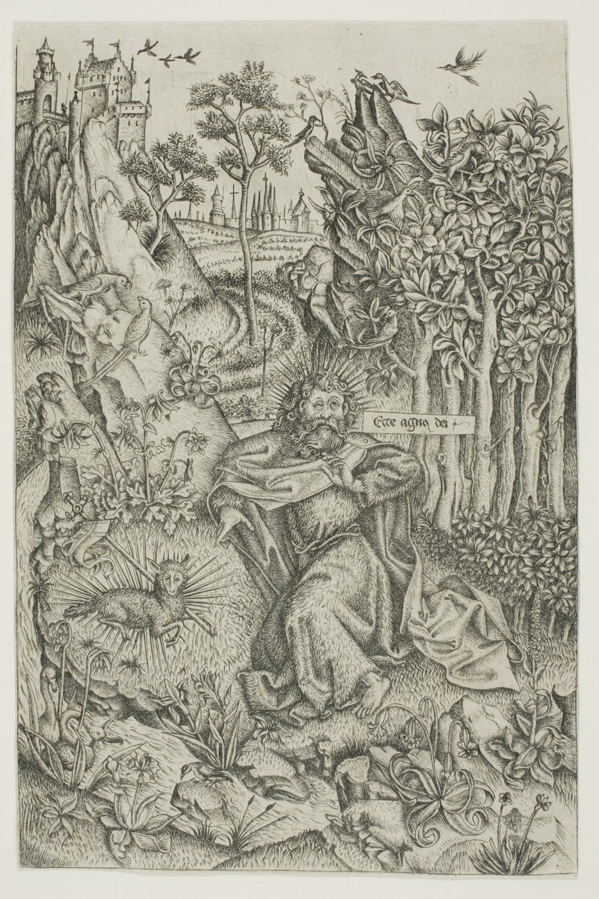 Svatý Jan Křtitel na poušti od Master of Saint John the Baptist