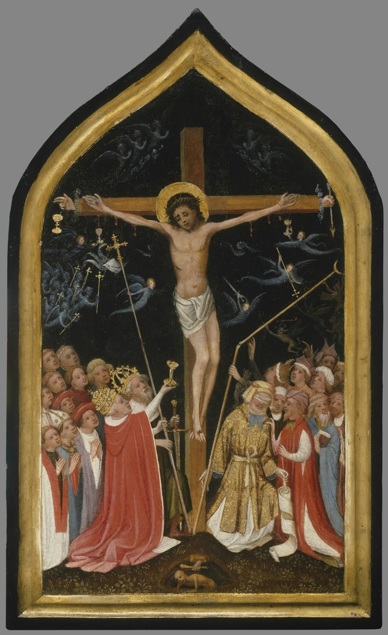 Kristus na živém kříži, 1420-30 od Master of Saint Veronica