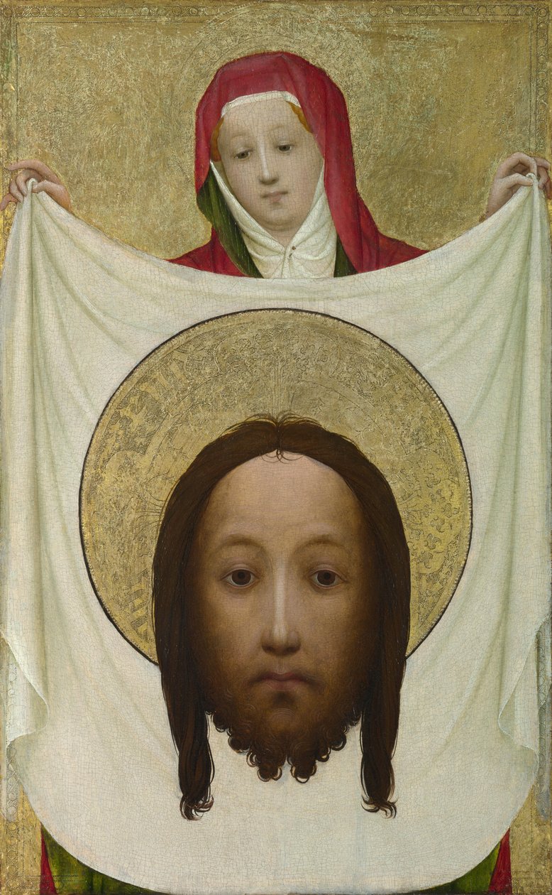 Svatá Veronika se Sudarium, kolem 1420 od Master of Saint Veronica