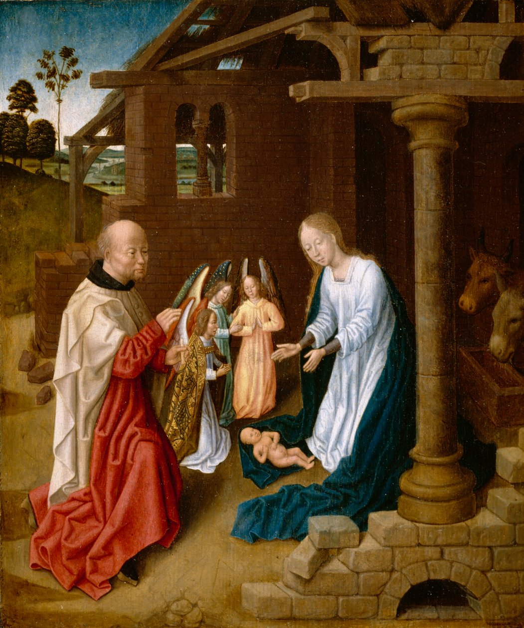 Klanění Dítěte Krista od Master of San Ildefonso
