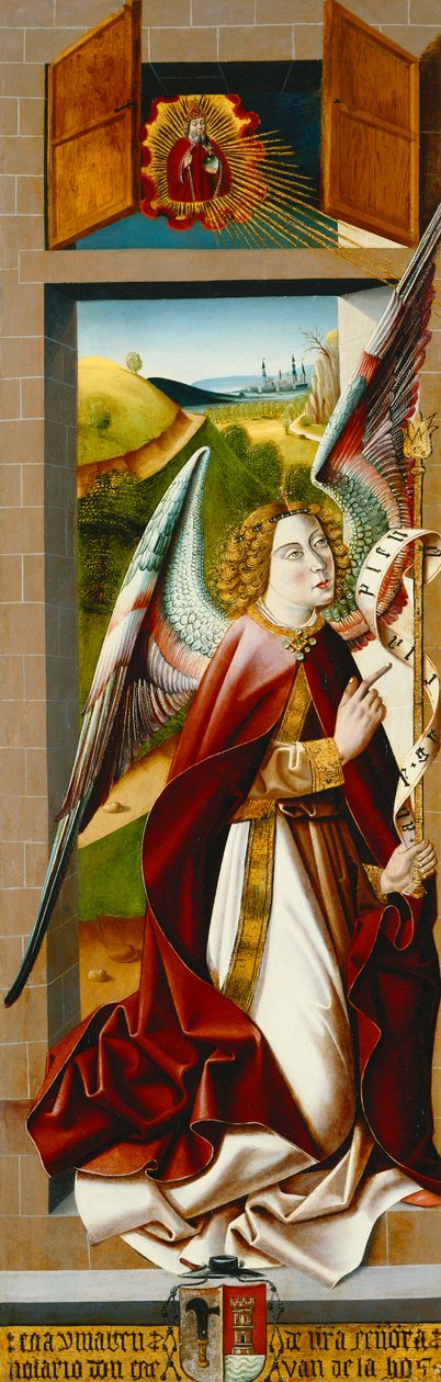 Nanebevzetí Magdaleny; a Zvěstování od Master of Santa Maria de la