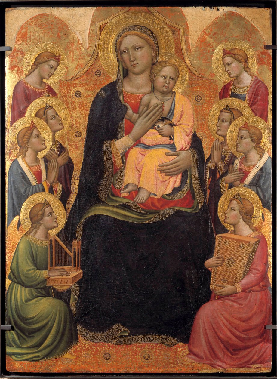 Oltářní obraz Panny Marie s dítětem Mistra Saint Verdiana (14. století) od Master of St. Verdiana