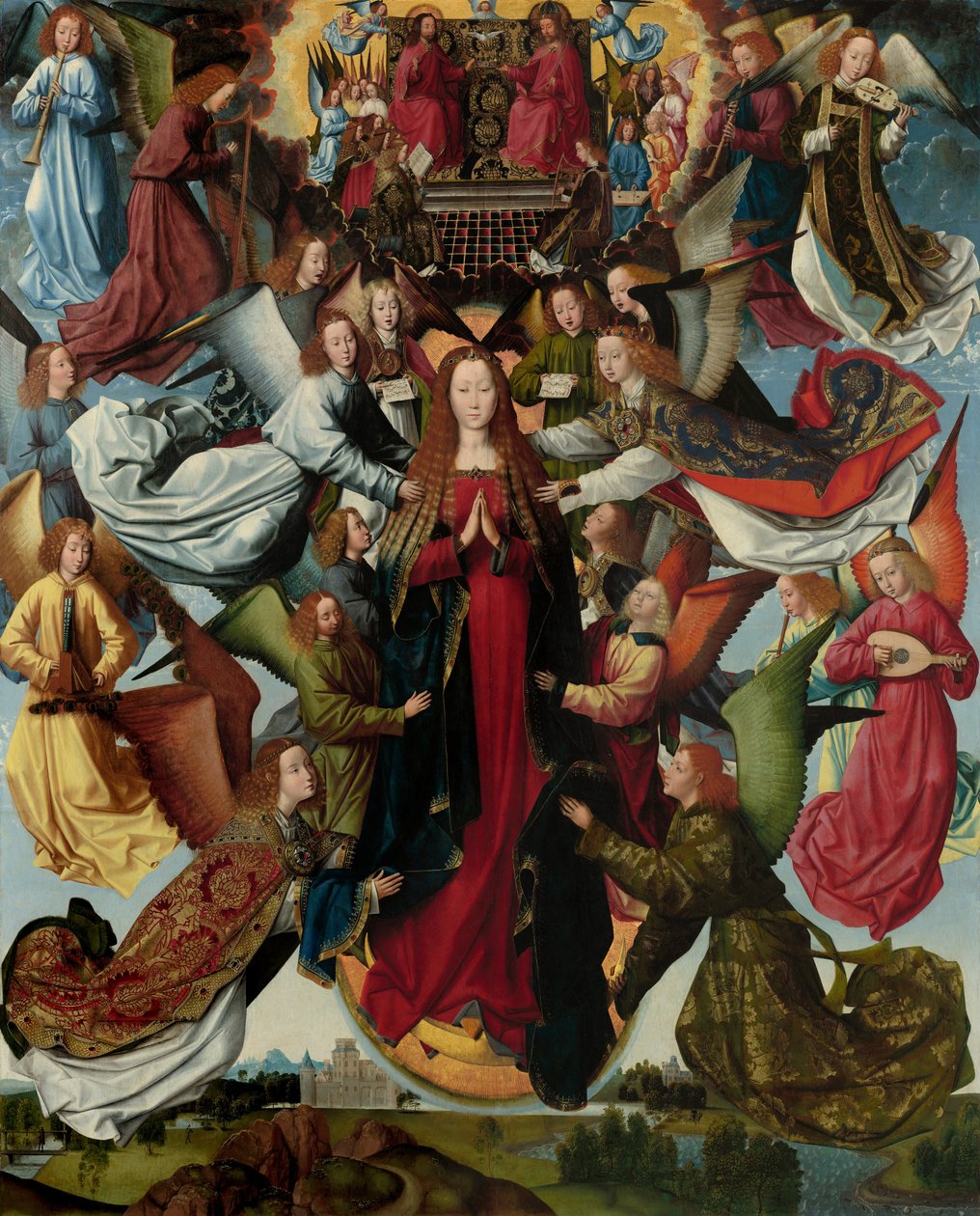 Marie, Královna nebes, c. 14851500. od Master of The Legend of St. Lucy