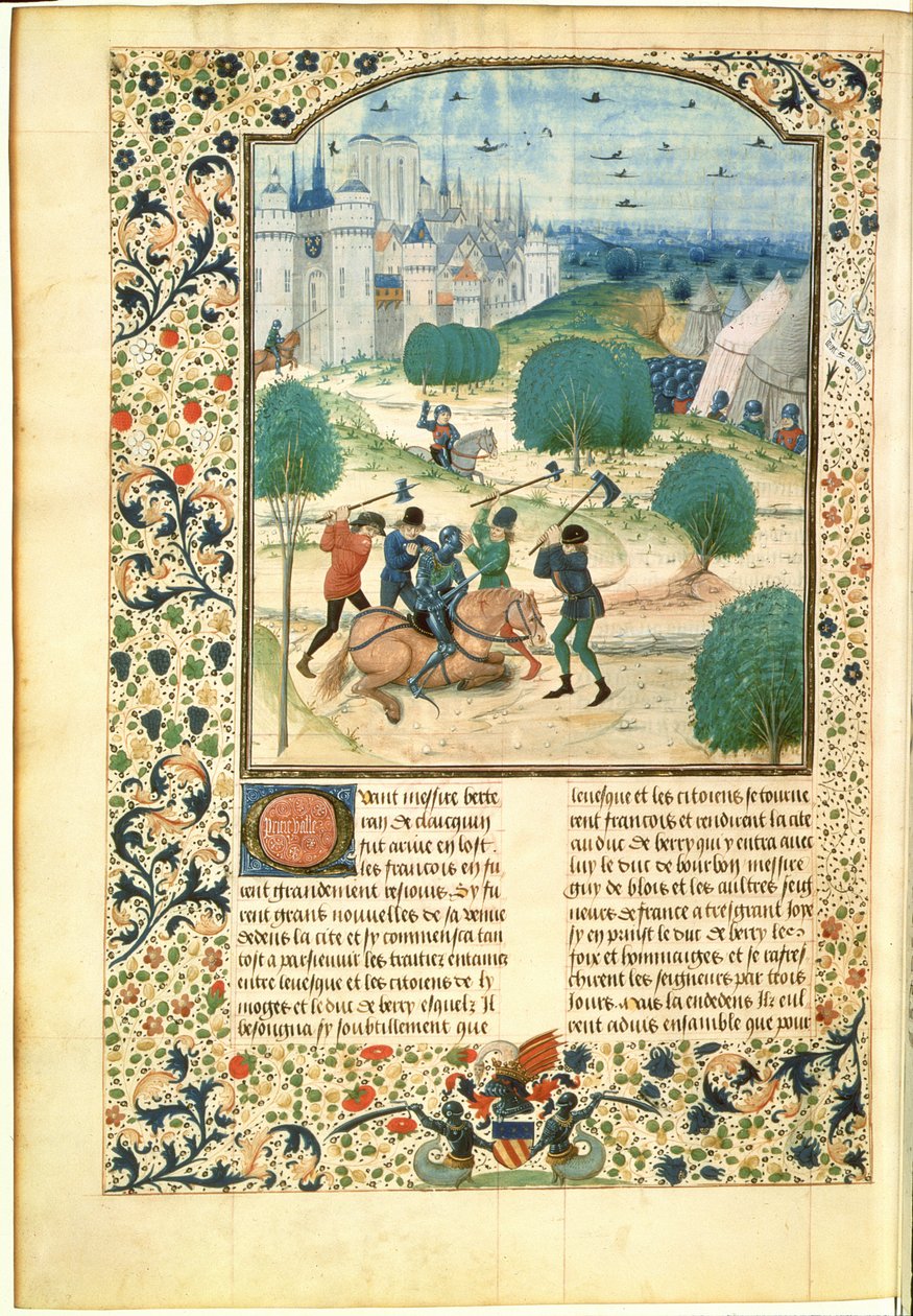 MS Fr 87 Miniatura ze svazku II Kroniky Anglie sepsané Jeanem de Wavrinem, lordem z Forestelu (d.c.1475) (vellum) od Master of Wavrin