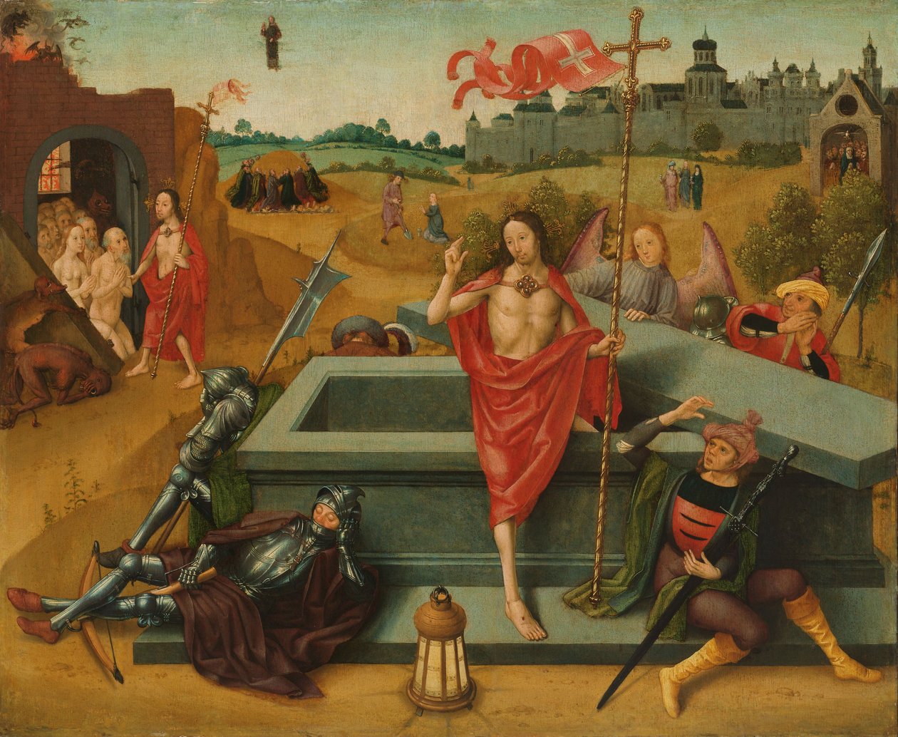 Vzkříšení Krista, c. 1485-1500 (olej na panelu) od Master of the Amsterdam Death of the Virgin