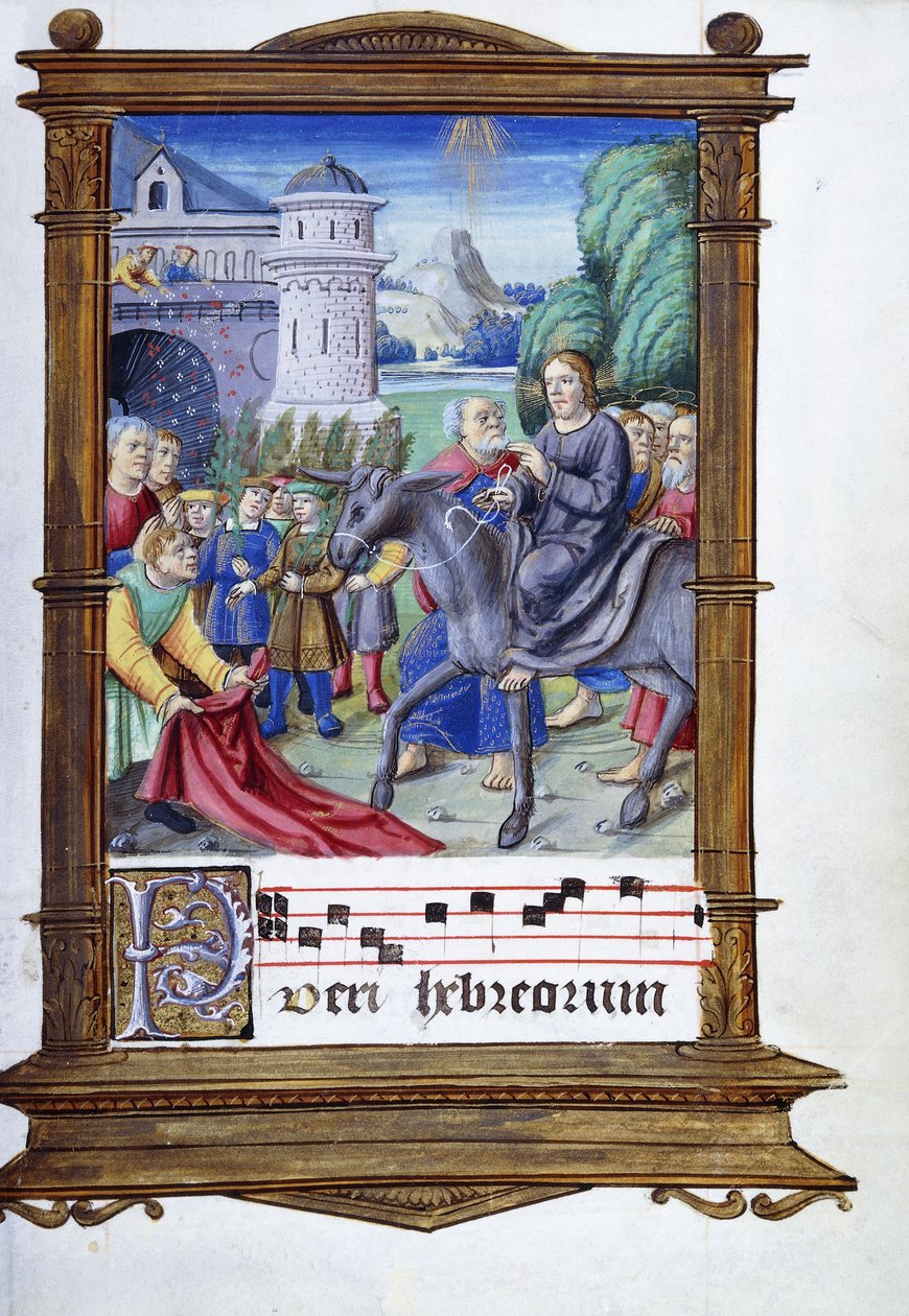 Vjezd do Jeruzaléma od Master of the Anglo Hours