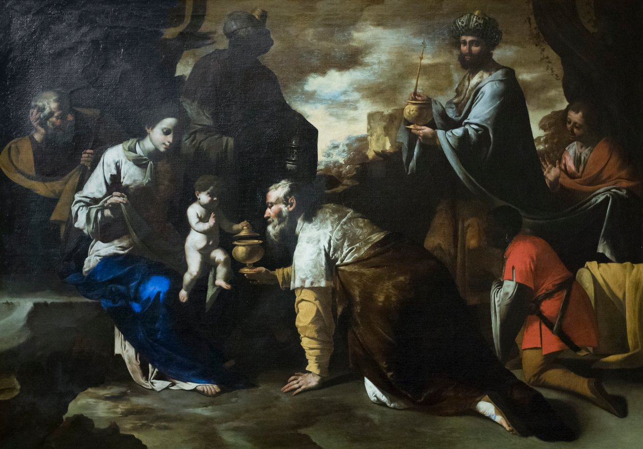 Klanění tří králů od Master of the Annunciation to the Shepherds