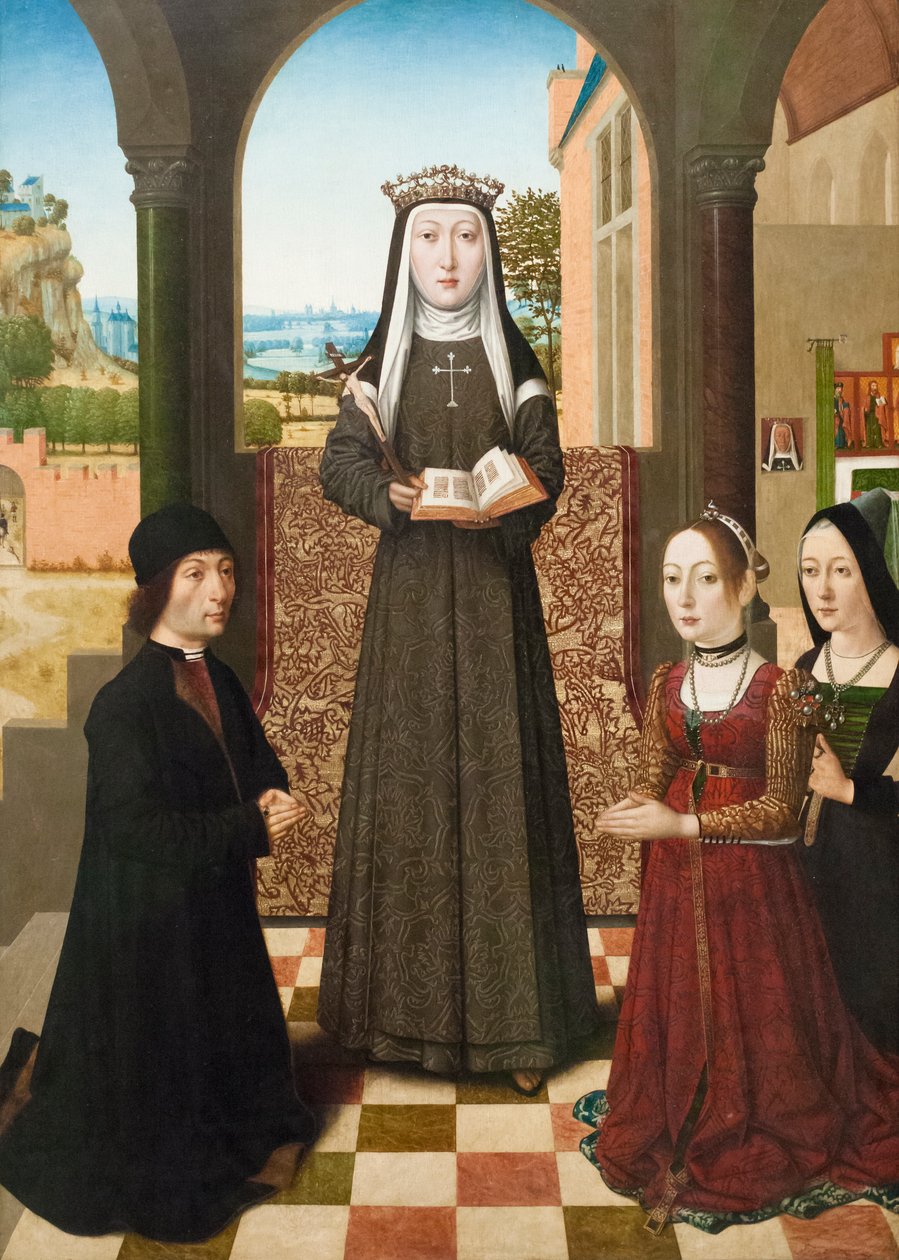 Svatá Kateřina Boloňská, asi 1510 od Master of the Baroncelli Portraits