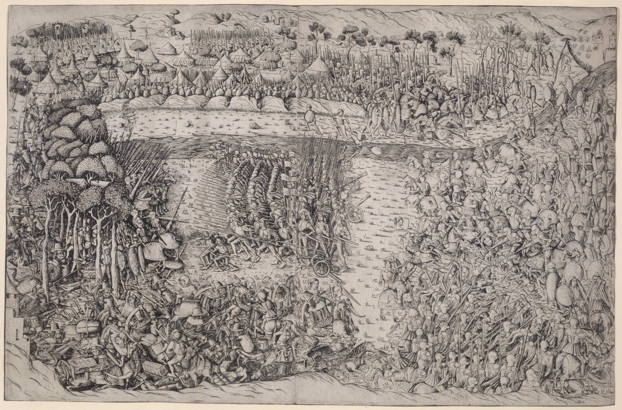 Bitva o Fornovo od Master of the Battle of Fornovo