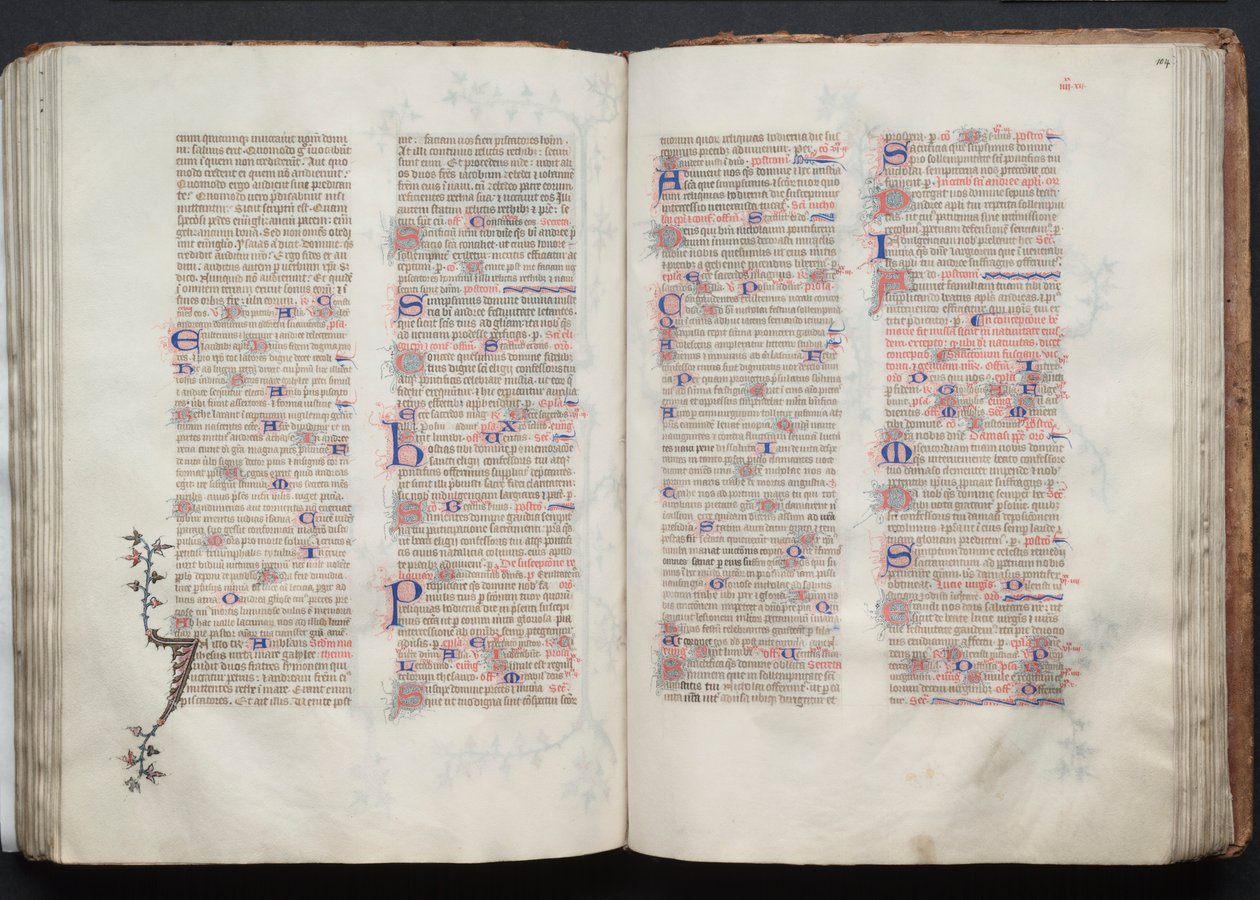 Gothajský misál: Fol. 103v, Text, c. 1375. od Master of the Boqueteaux