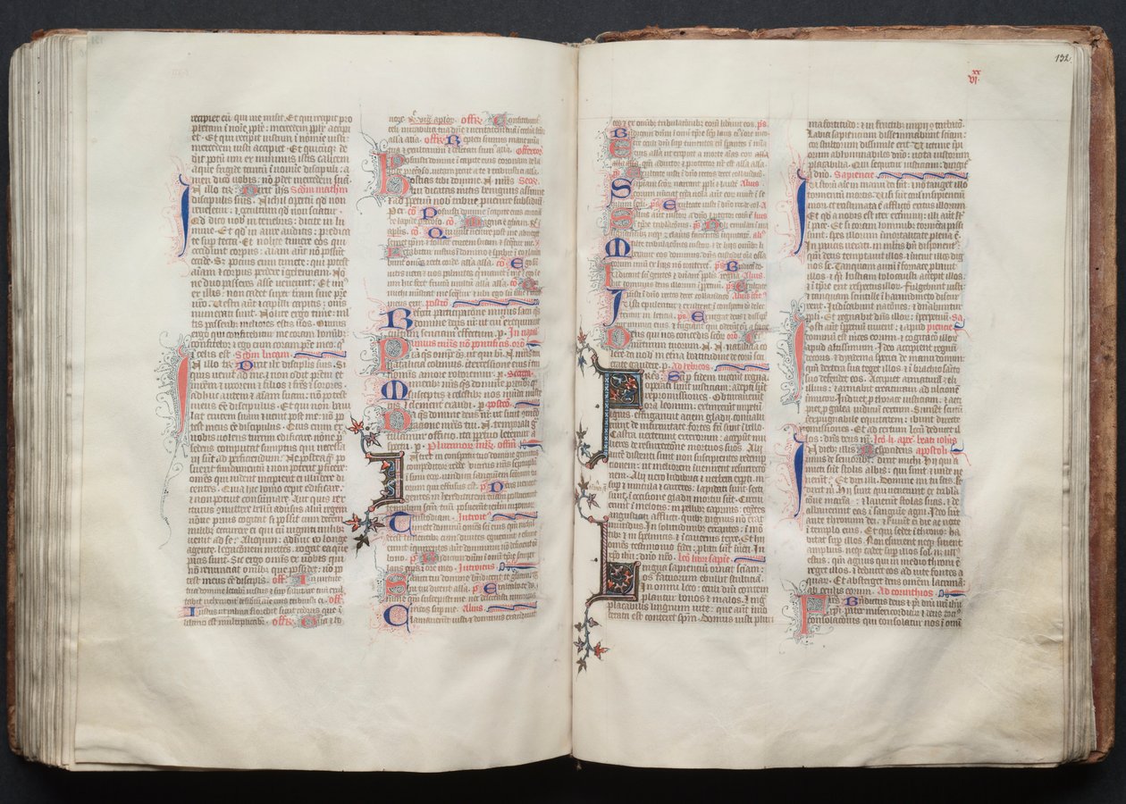 Gothajský misál: Fol. 132r, Text, c. 1375. od Master of the Boqueteaux