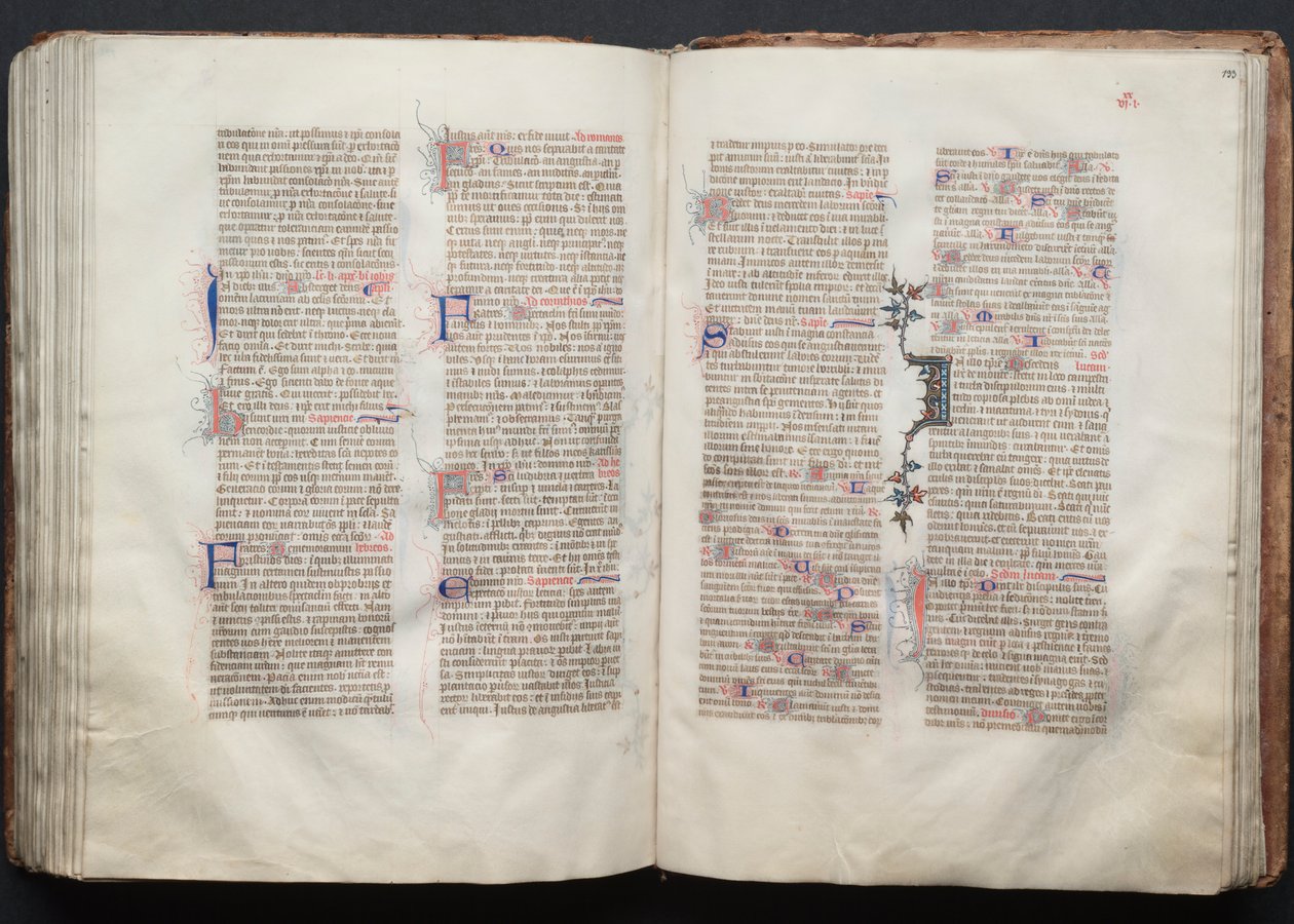 Gothajský misál: Fol. 132v, Text, c. 1375. od Master of the Boqueteaux