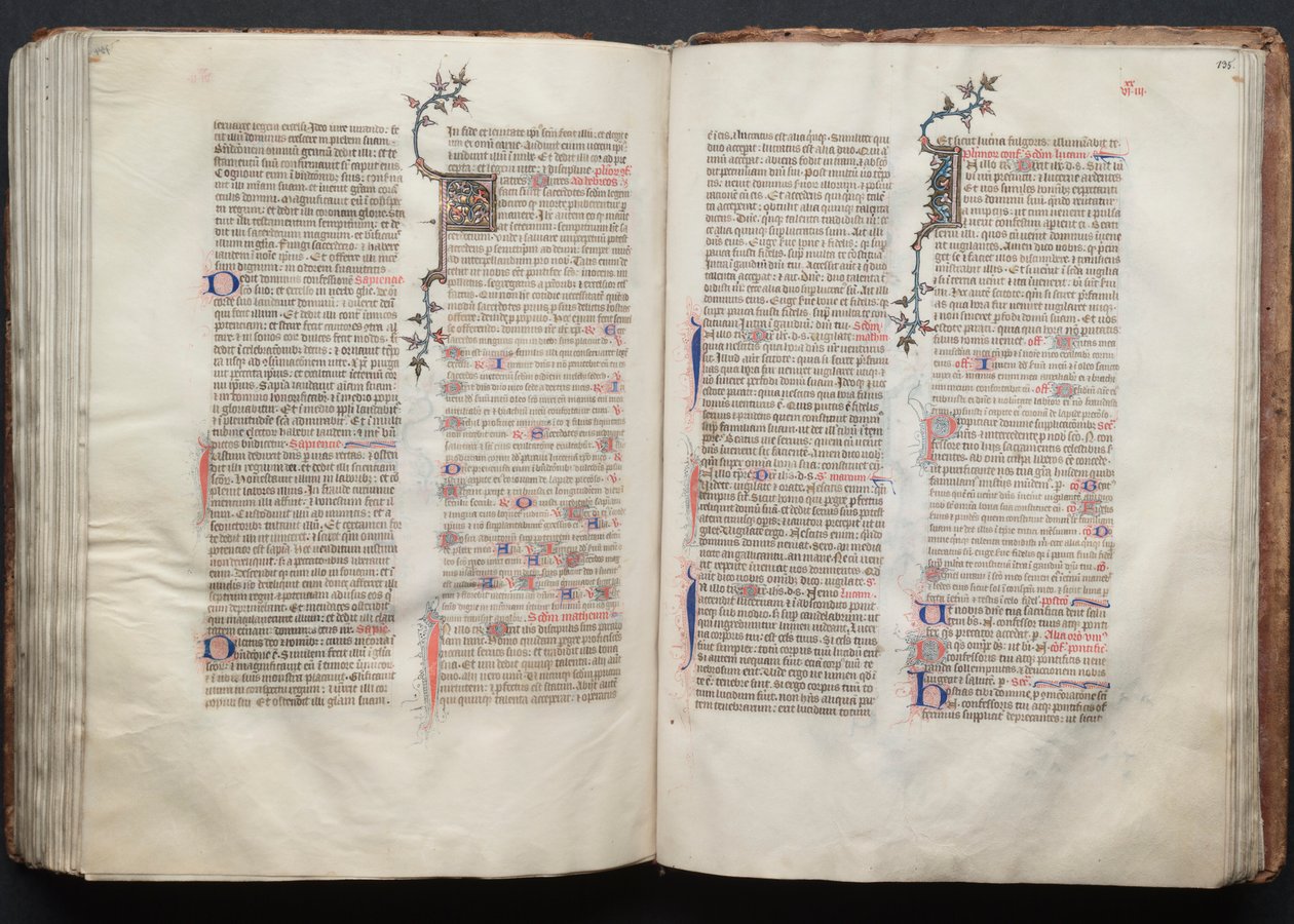 Gothajský misál: Fol. 135r, Text, c. 1375. od Master of the Boqueteaux