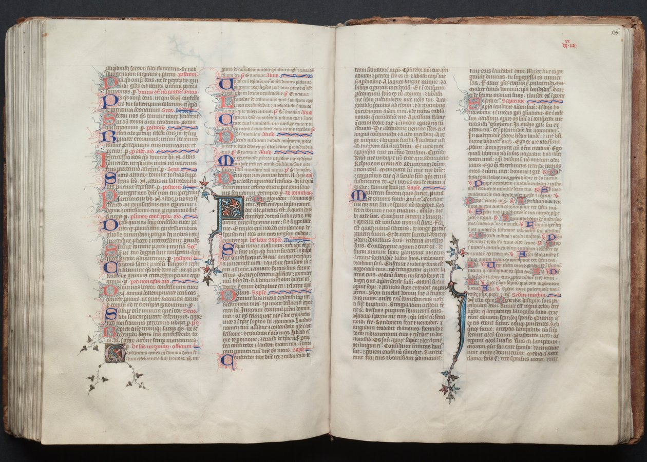 Gothajský misál: Fol. 136r, Text, c. 1375. od Master of the Boqueteaux