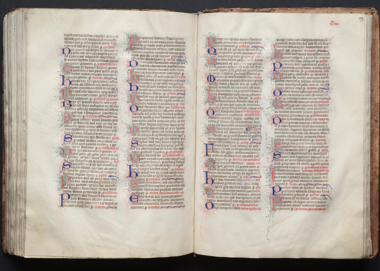 Gothajský misál: Fol. 139r, Text, c. 1375. od Master of the Boqueteaux