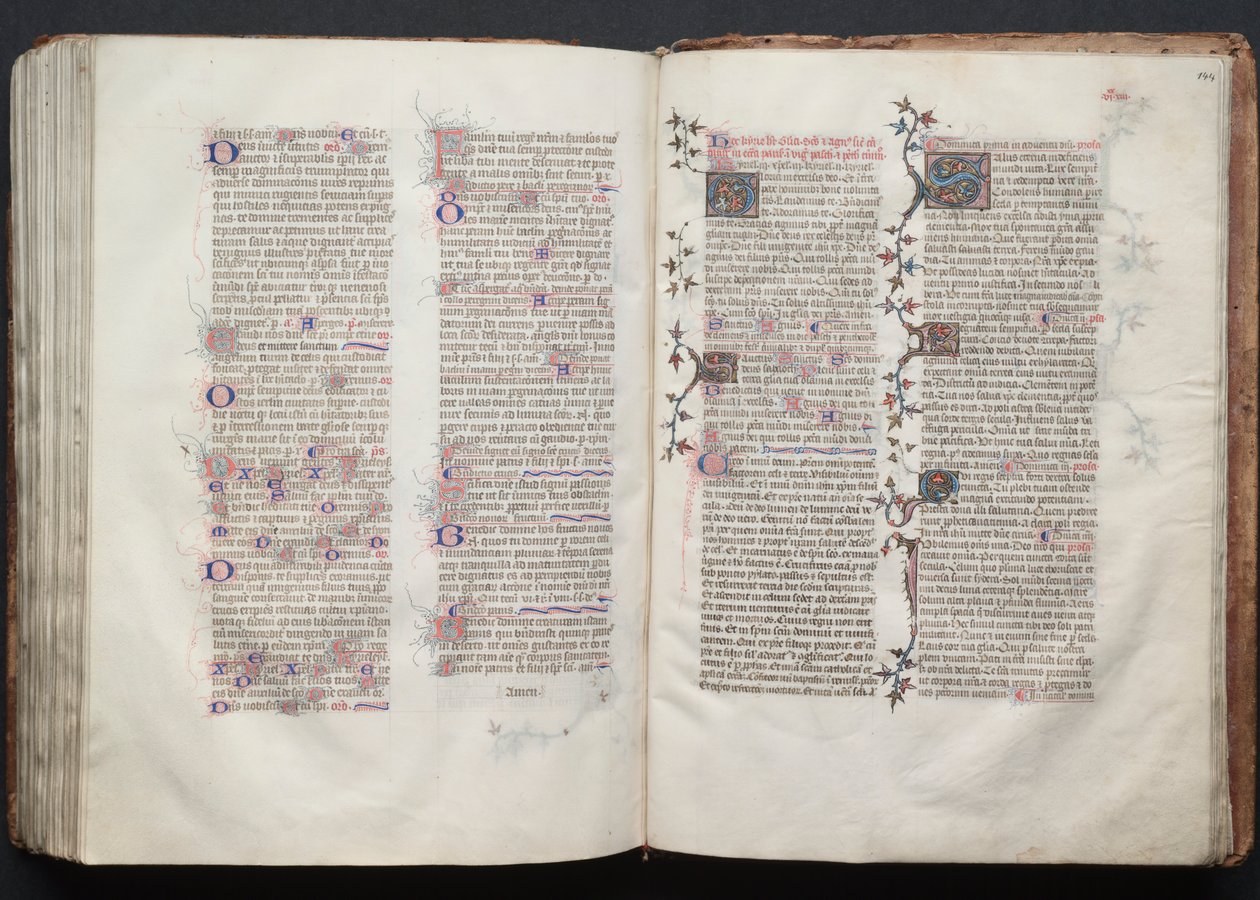 Gothajský misál: Fol. 144r, Text, c. 1375. od Master of the Boqueteaux