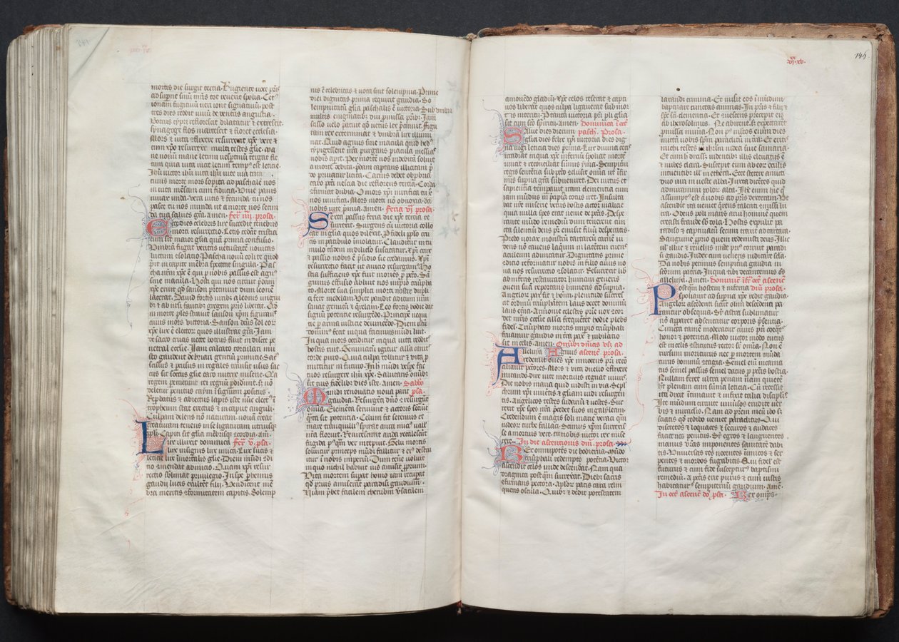 Gothajský misál: Fol. 146r, Text, c. 1375. od Master of the Boqueteaux