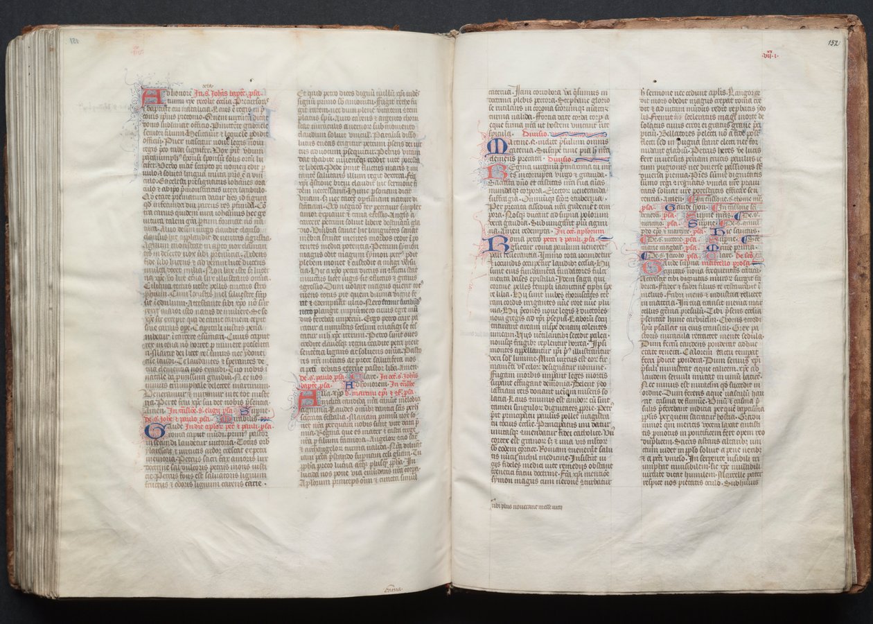 Gothajský misál: Fol. 151v, Text, c. 1375. od Master of the Boqueteaux