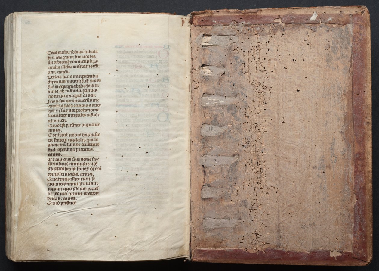 Gothajský misál: Fol. 164v, Text, c. 1375. od Master of the Boqueteaux