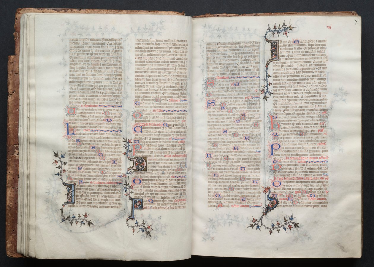 Gothajský misál: Fol. 17r, Text, c. 1375. od Master of the Boqueteaux