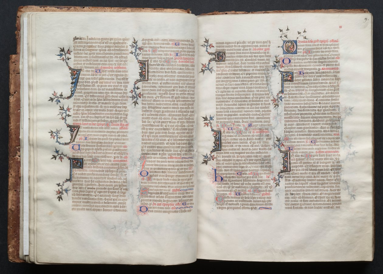 Gothajský misál: Fol. 19r, Text, c. 1375. od Master of the Boqueteaux
