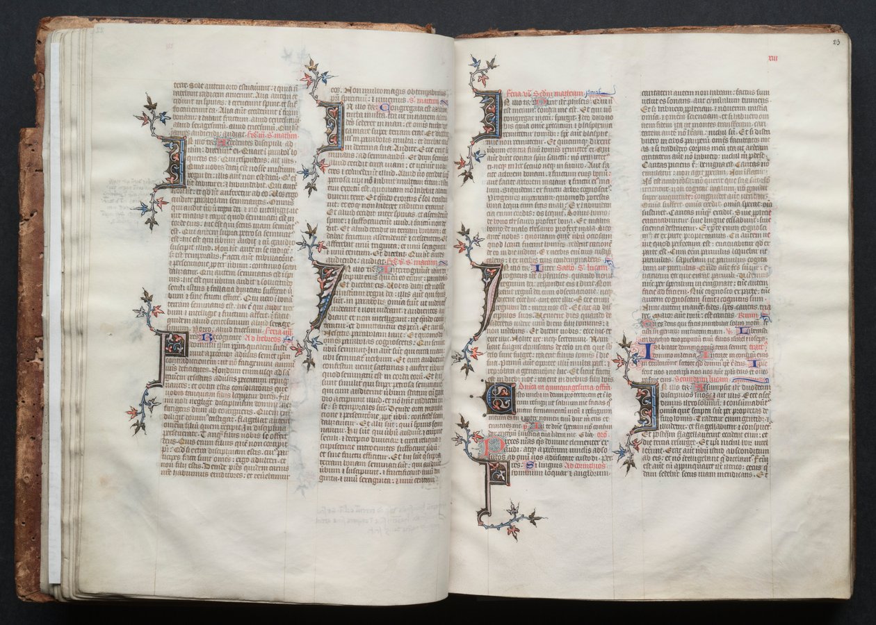 Gothajský misál: Fol. 23r, Text, c. 1375. od Master of the Boqueteaux