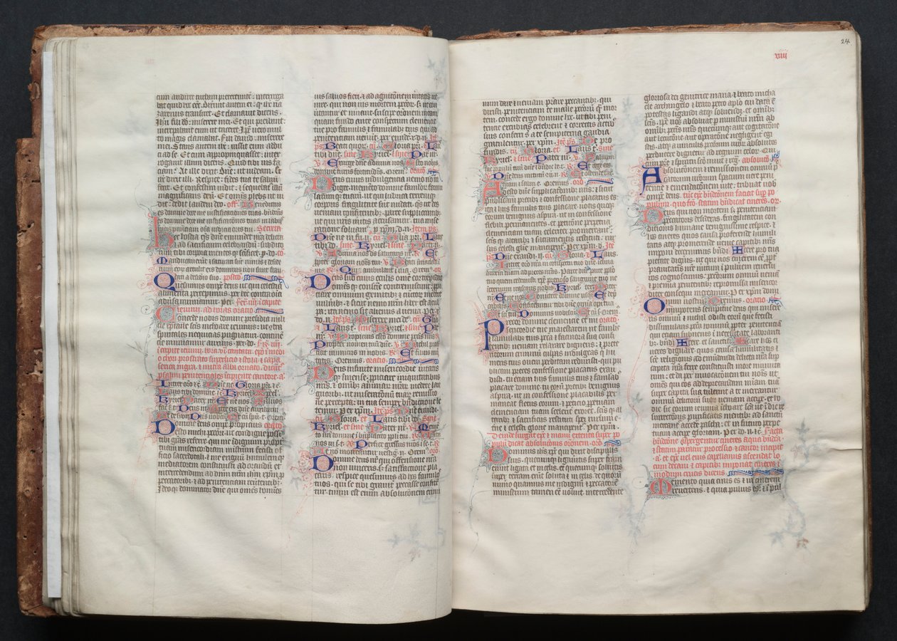 Gothajský misál: Fol. 24r, Text, c. 1375. od Master of the Boqueteaux