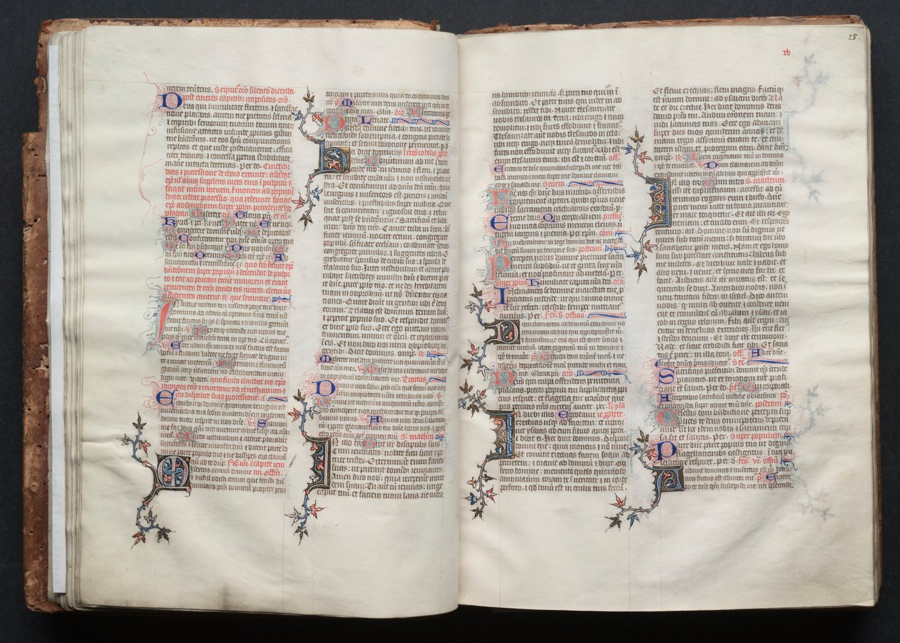 Gothajský misál: Fol. 25r, Text, c. 1375. od Master of the Boqueteaux