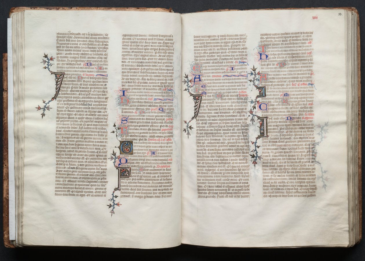 Gothajský misál: Fol. 33r, Text, c. 1375. od Master of the Boqueteaux