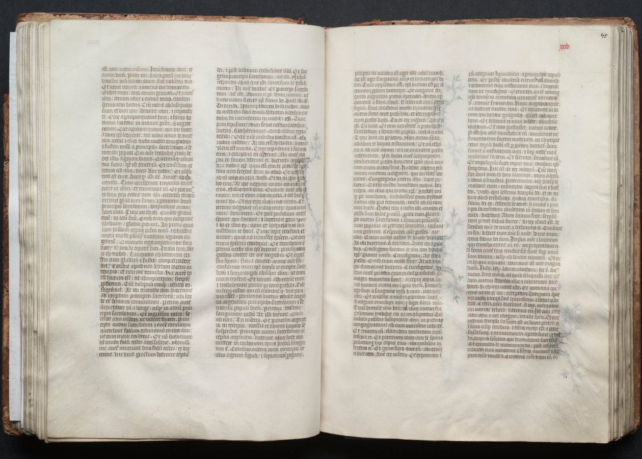 Gothajský misál: Fol. 45r, Text, c. 1375. od Master of the Boqueteaux