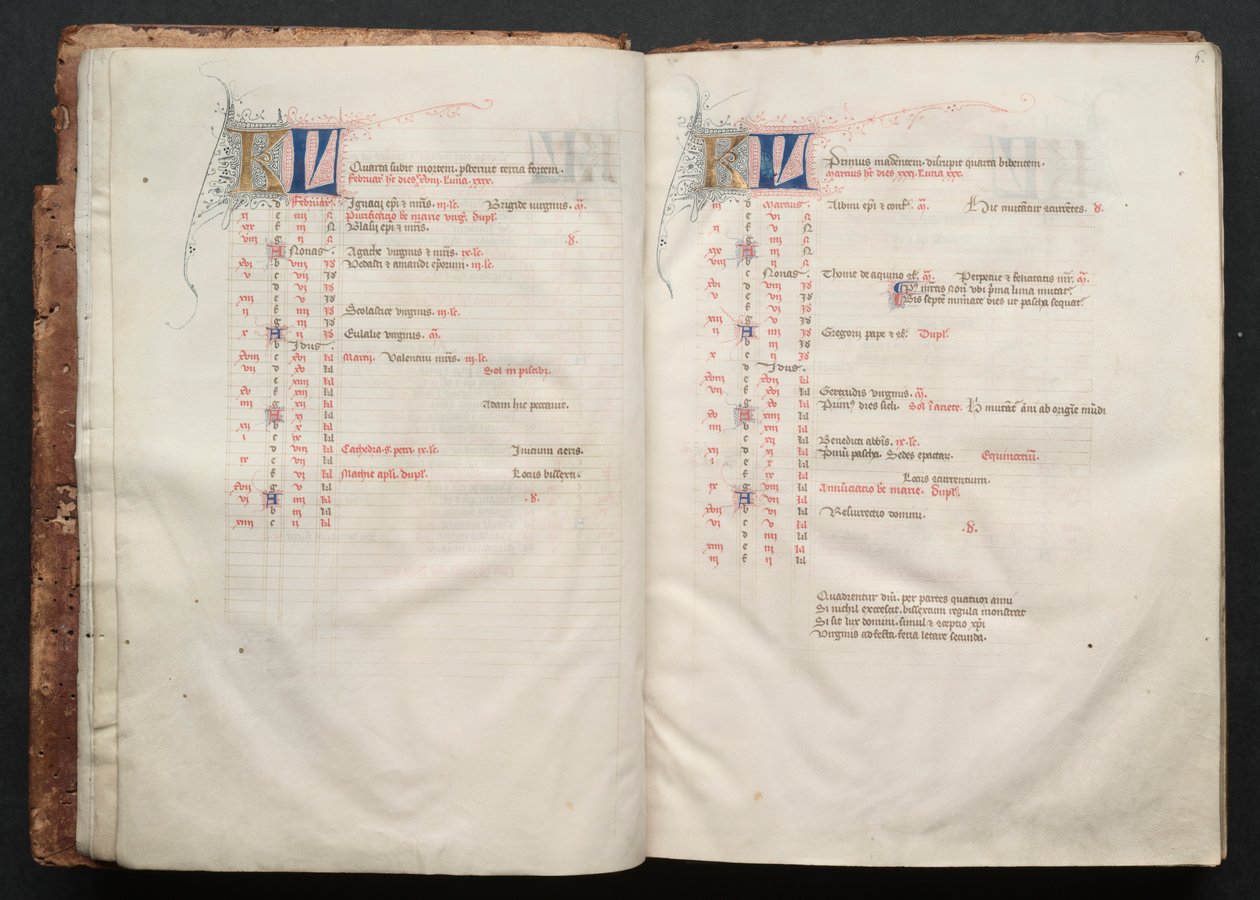 Gothajský misál: Fol. 5v, text, c. 1375. od Master of the Boqueteaux