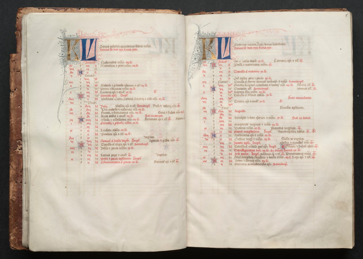 Gothajský misál: Fol. 7v, text, c. 1375. od Master of the Boqueteaux