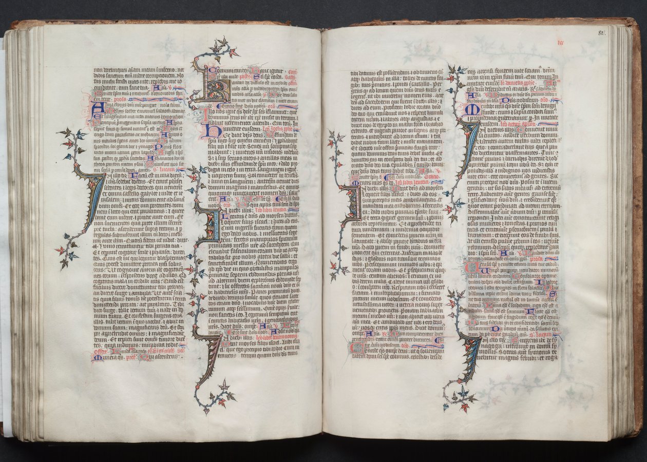 Gothajský misál: Fol. 81v, Text, c. 1375. od Master of the Boqueteaux