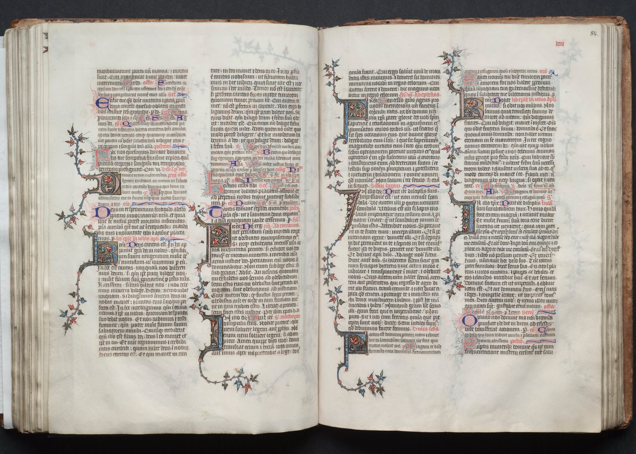 Gothajský misál: Fol. 83v, Text, c. 1375. od Master of the Boqueteaux