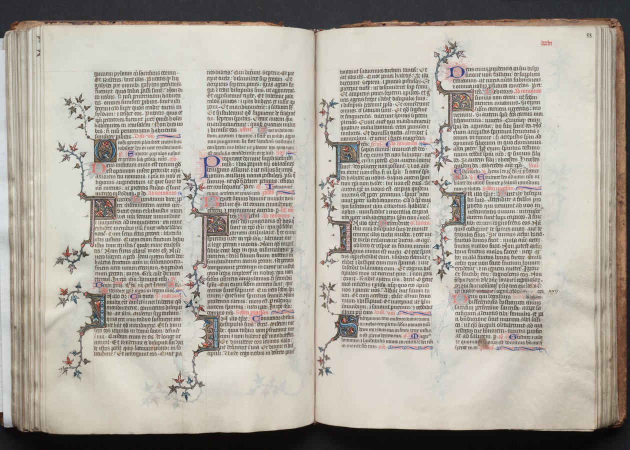Gothajský misál: Fol. 88r, Text, c. 1375. od Master of the Boqueteaux