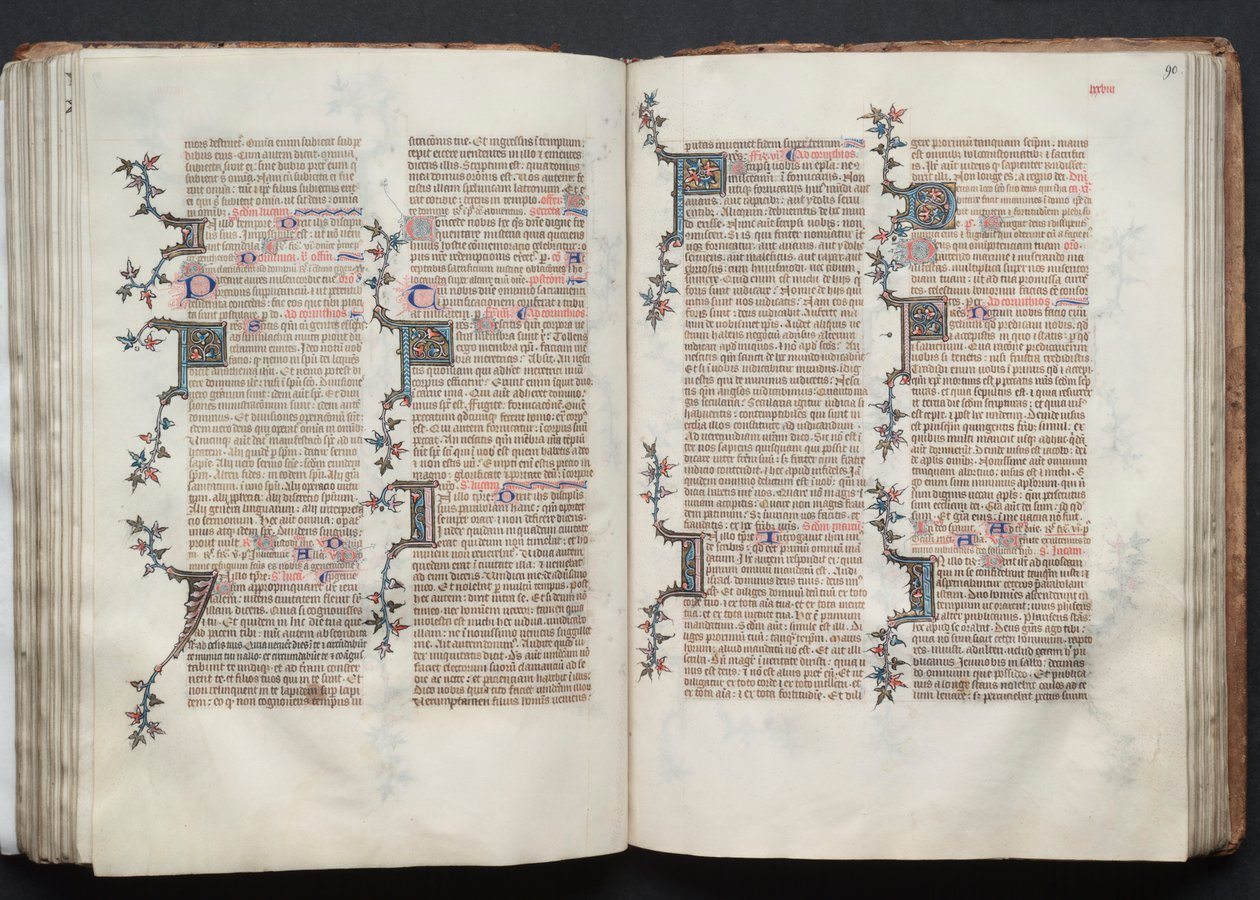 Gothajský misál: Fol. 89v, Text, c. 1375. od Master of the Boqueteaux