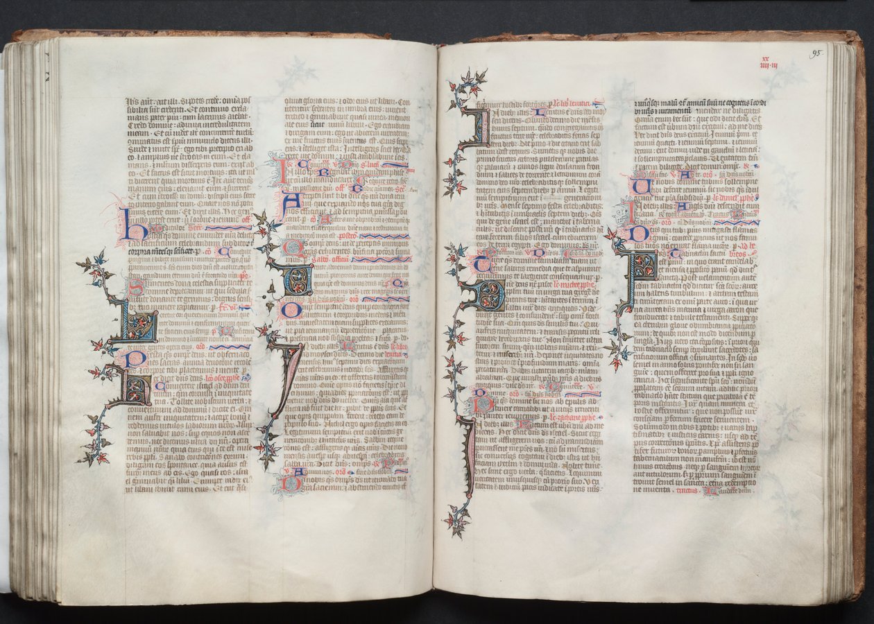 Gothajský misál: Fol. 94v, text, c. 1375. od Master of the Boqueteaux