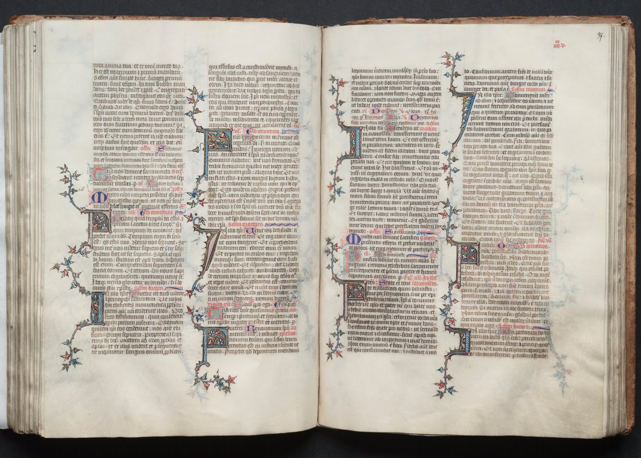 Gothajský misál: Fol. 97r, Text, c. 1375. od Master of the Boqueteaux